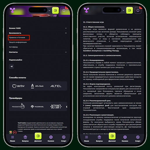Правила платформы